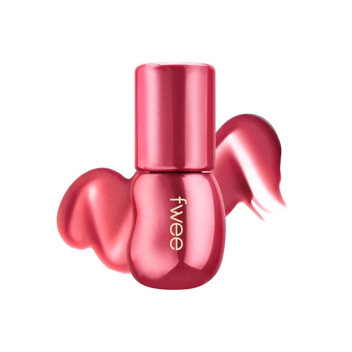 fwee 3D Voluming Gloss Lychee 70% bottle close-up, rich pigment and high shine