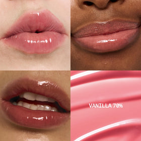 Fwee 3D Voluming Gloss rich vanilla application shot highlights smooth glide