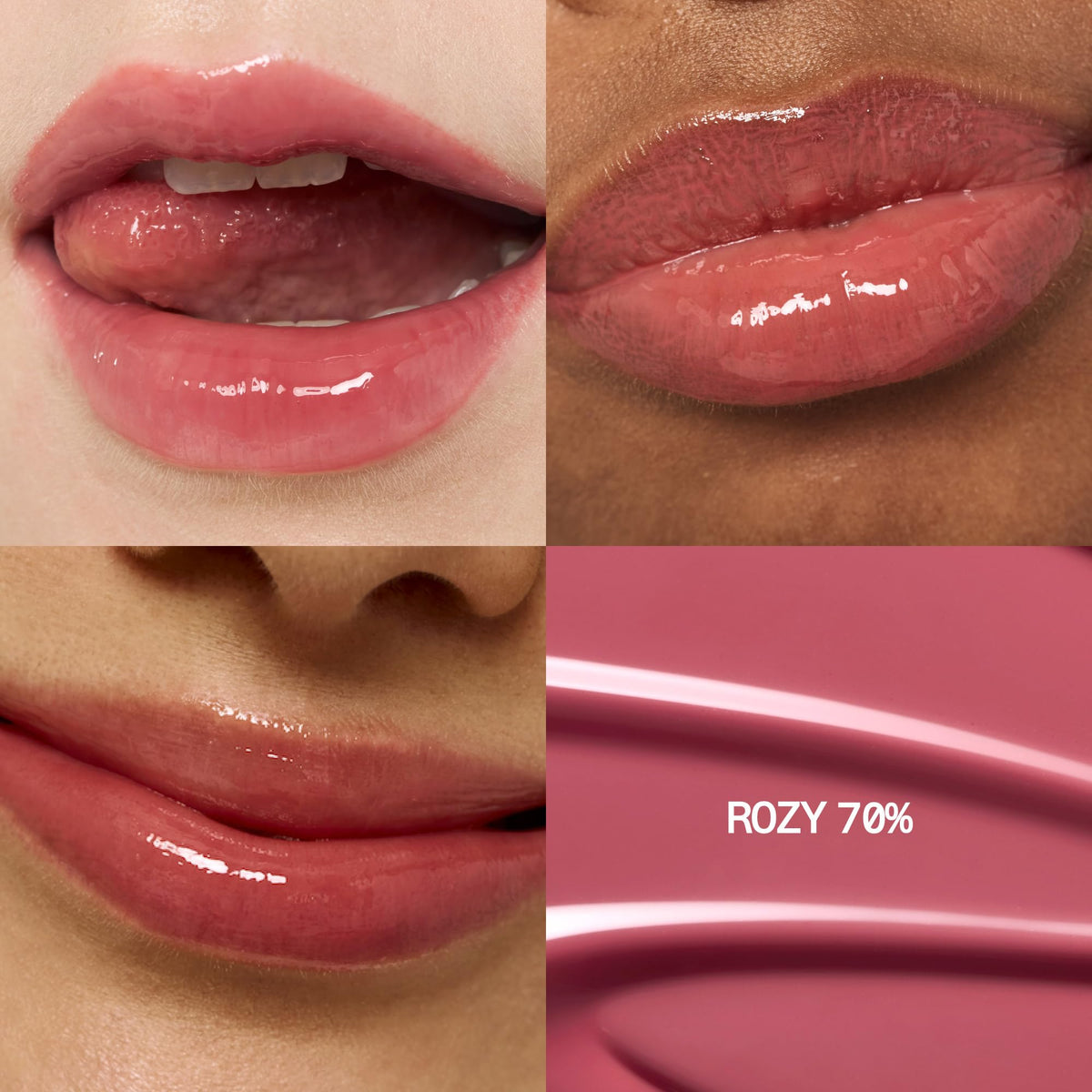 Fwee 3D Voluming Gloss Rozy70 wand for smooth, non-sticky application