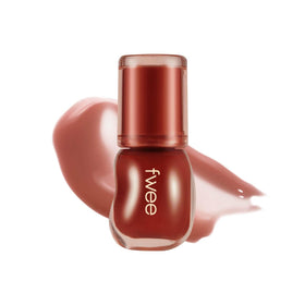 Fwee 3D Voluming Gloss sheer swatch showing subtle lip enhancement