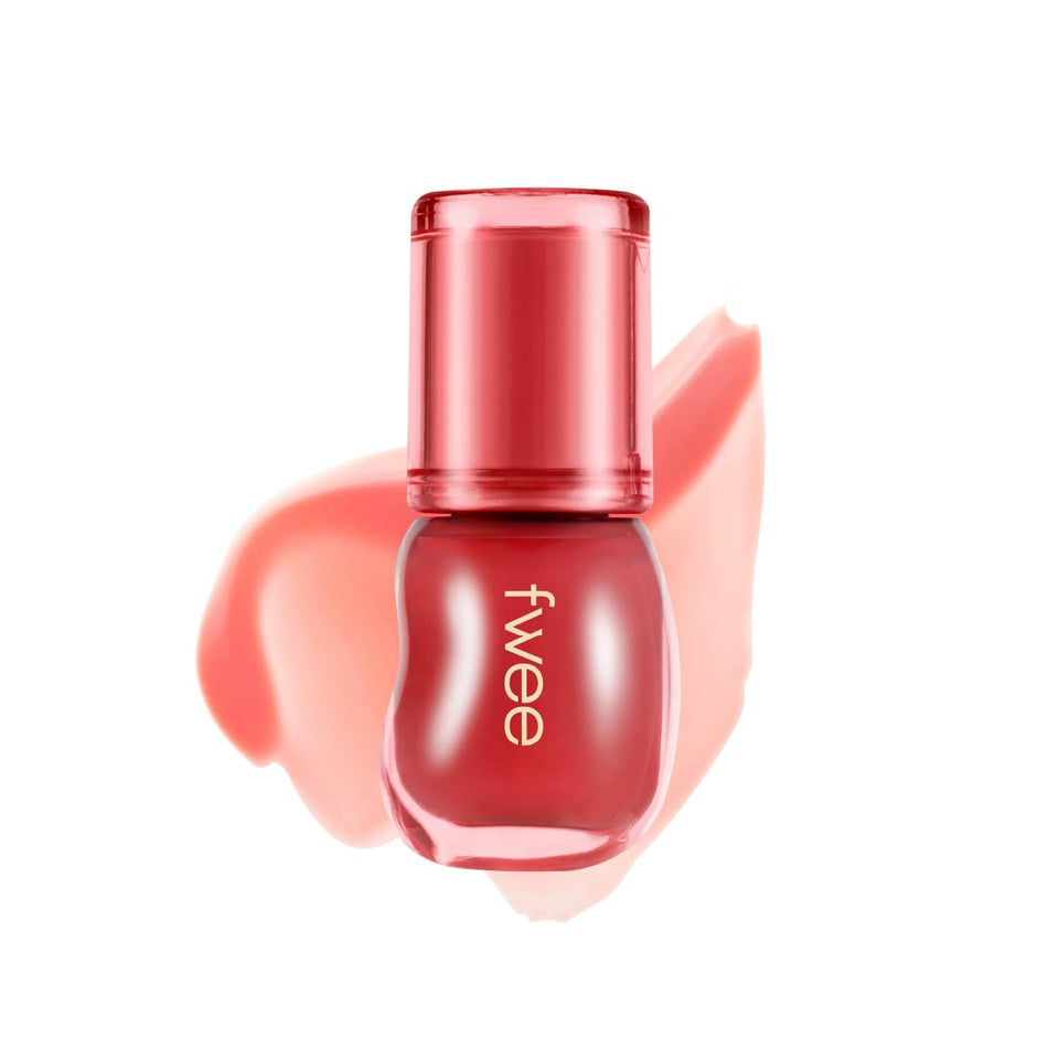 Fwee 3D Voluming Gloss Sorbet jar closeup showing high shine lips