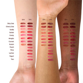 Glimpse of glossy, hydrated lips with Fwee 3D Voluming Gloss texture