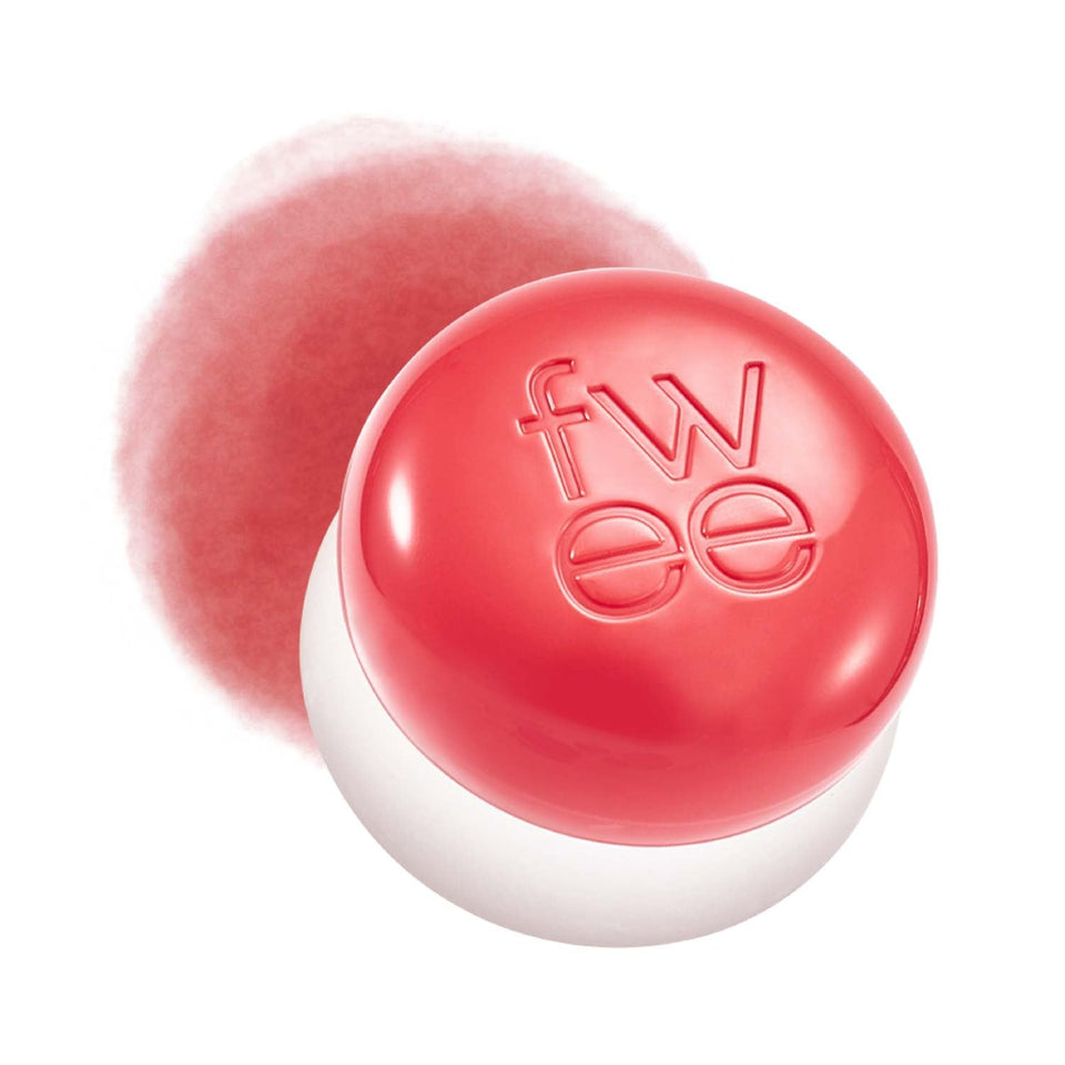 fwee Blurry Pudding Pot blush application shows a soft airbrushed finish