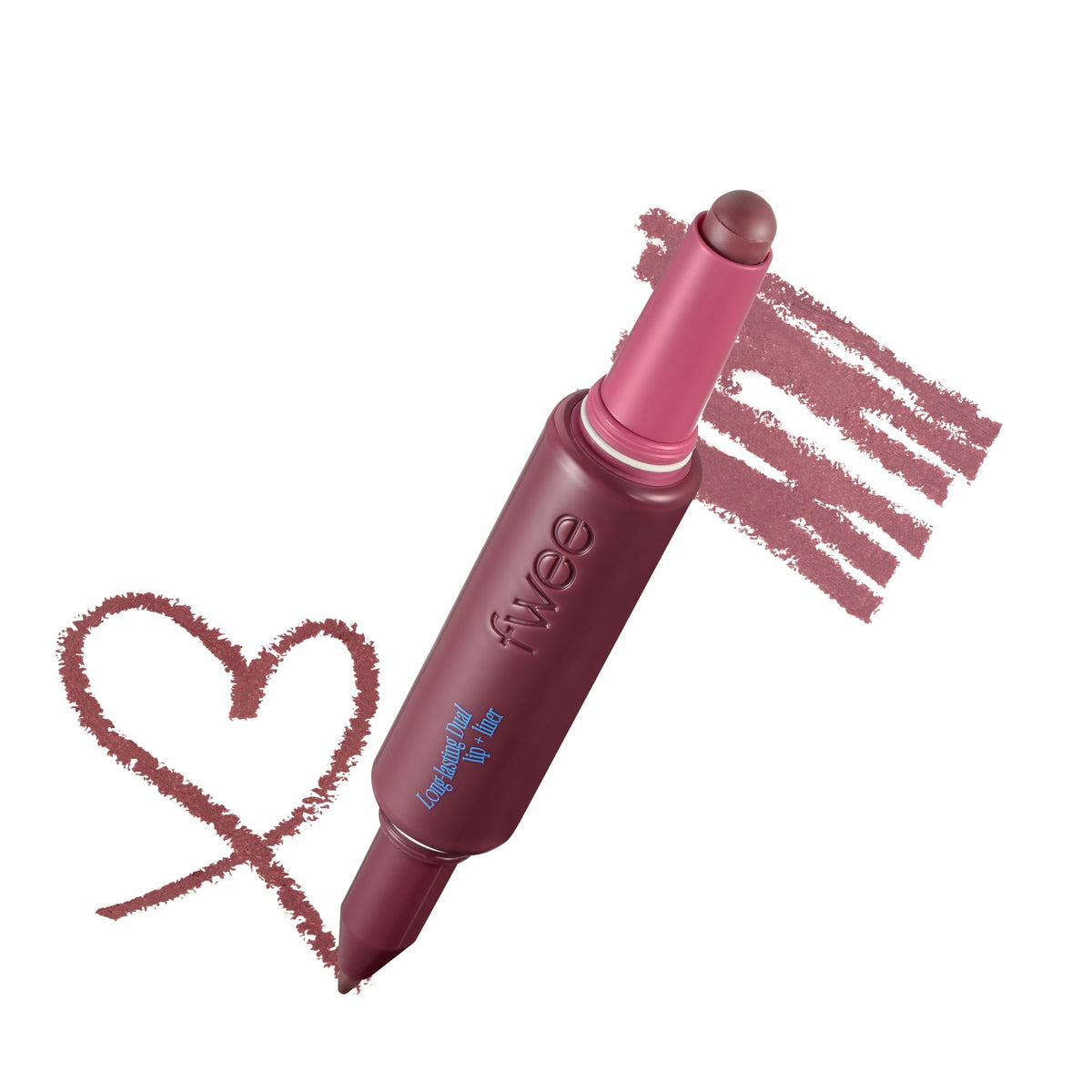 Fwee dual-coloring lipliner delivers precise definition and long wear.
