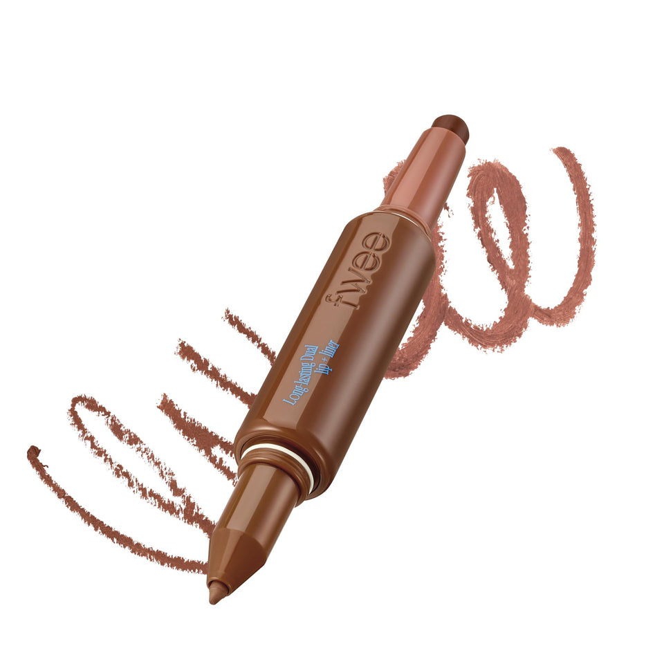 Fwee Spill Tea lip liner with easy glide and precise definition.