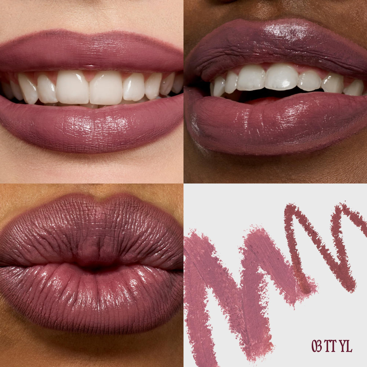 Fwee satin and matte finish in cool-toned mauve for versatile looks.