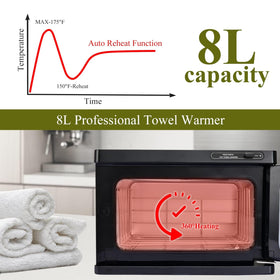 FWOD BIBTO hot towel warmer compact design fits small spa spaces