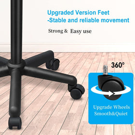 FWOD BIBTO metal salon tray with swivel casters enables smooth, stable movement.