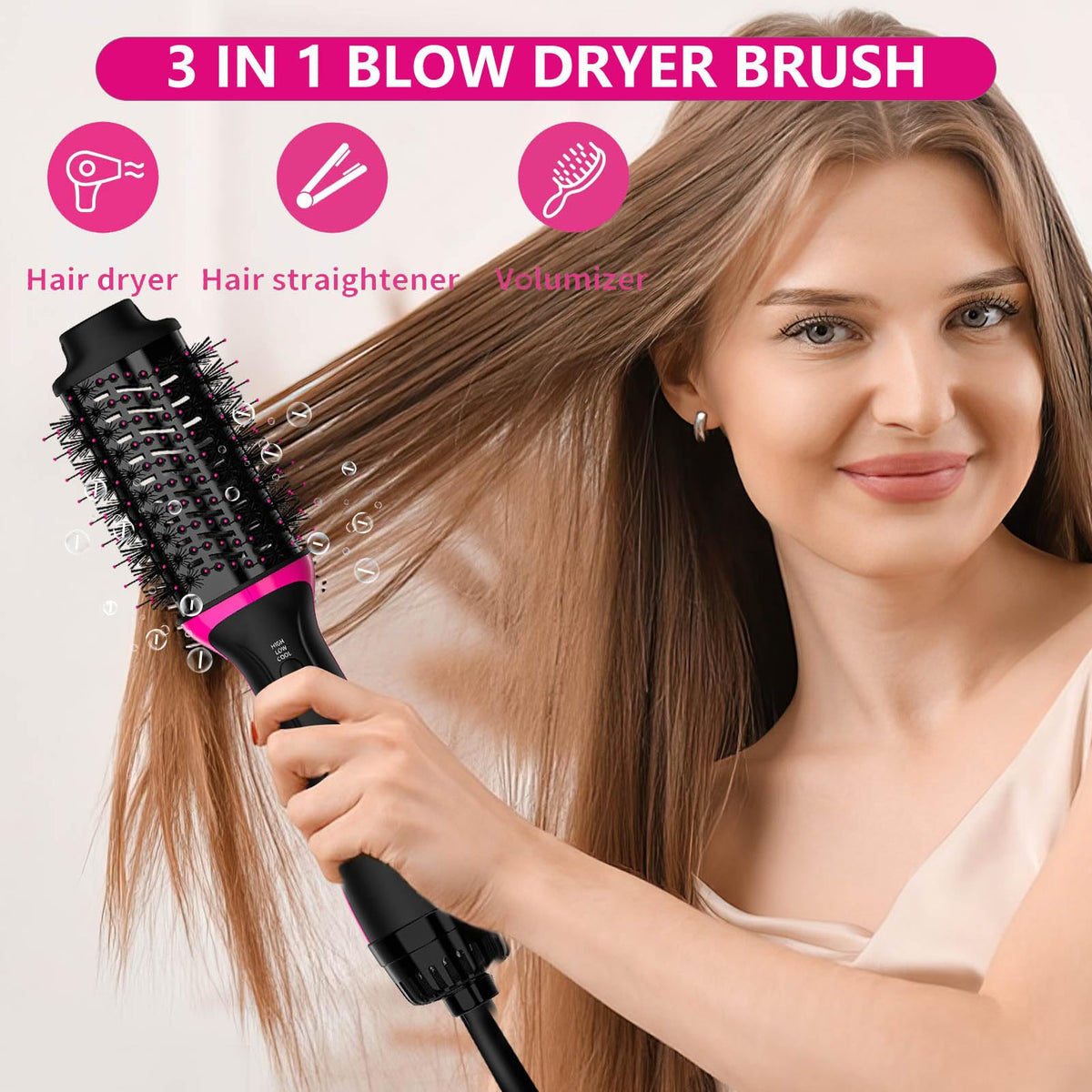 FYAIRO negative ion technology locks in moisture for shine
