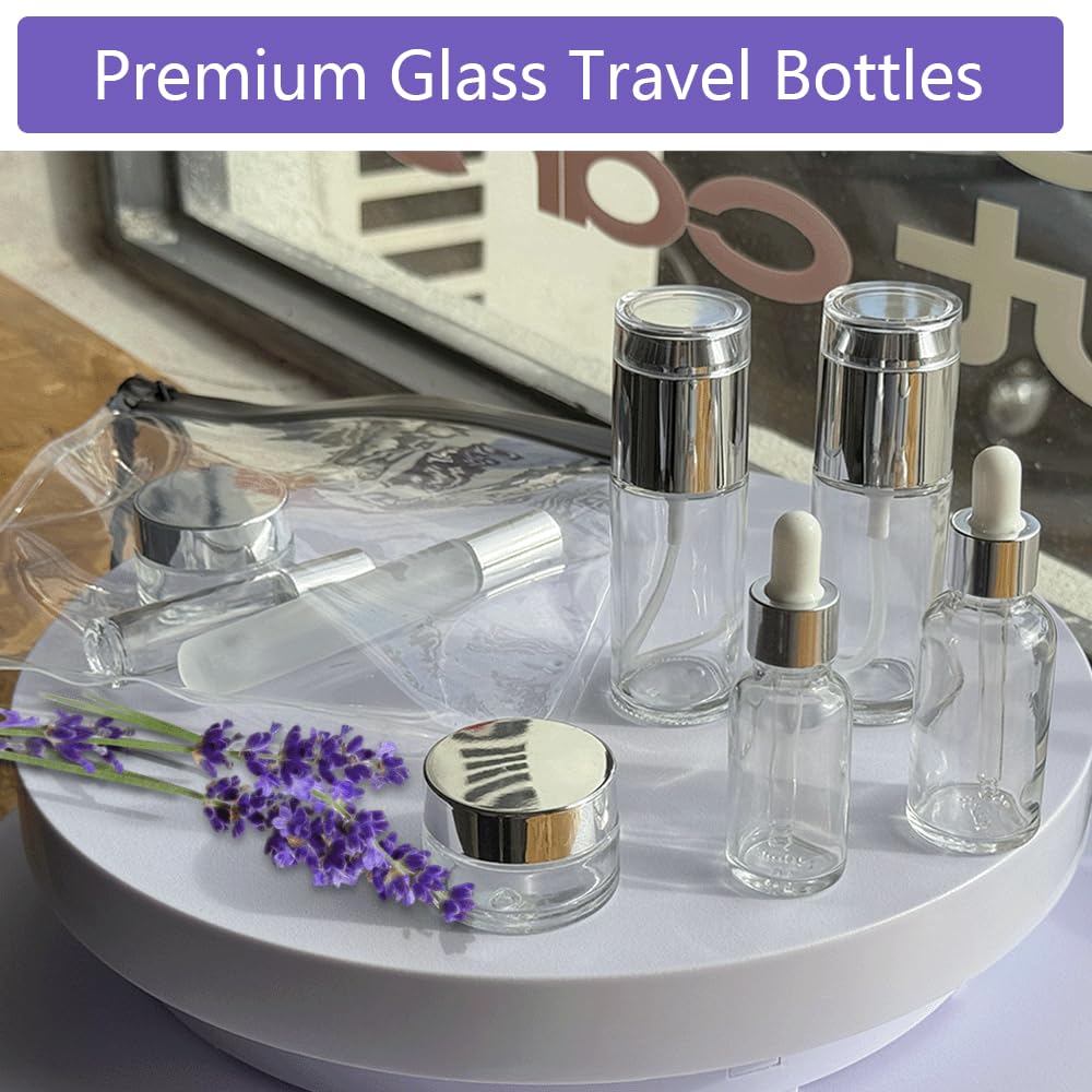 FYAWME travel bottles with labels for easy product identification during trips