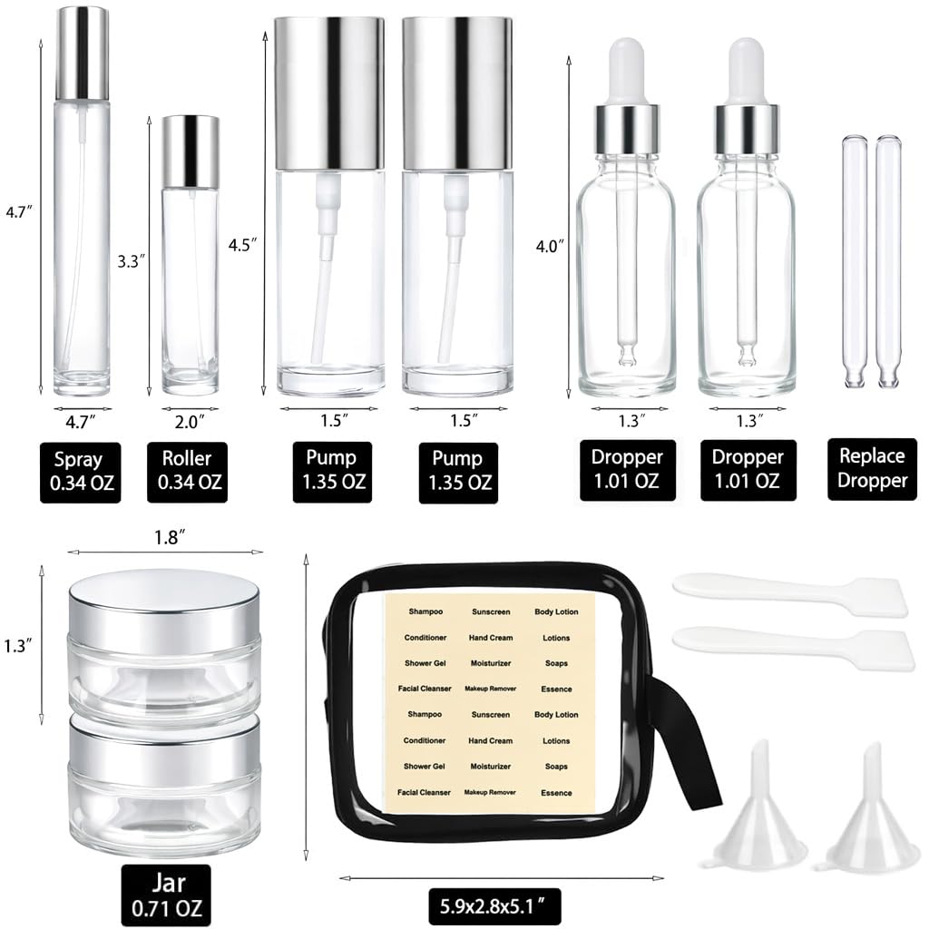 FYAWME upgraded waterproof bag protects bottles and keeps travel kit tidy