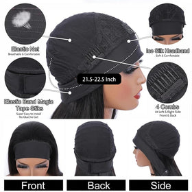 Fylora headband wig breathable cap keeps hair comfortable during workouts.