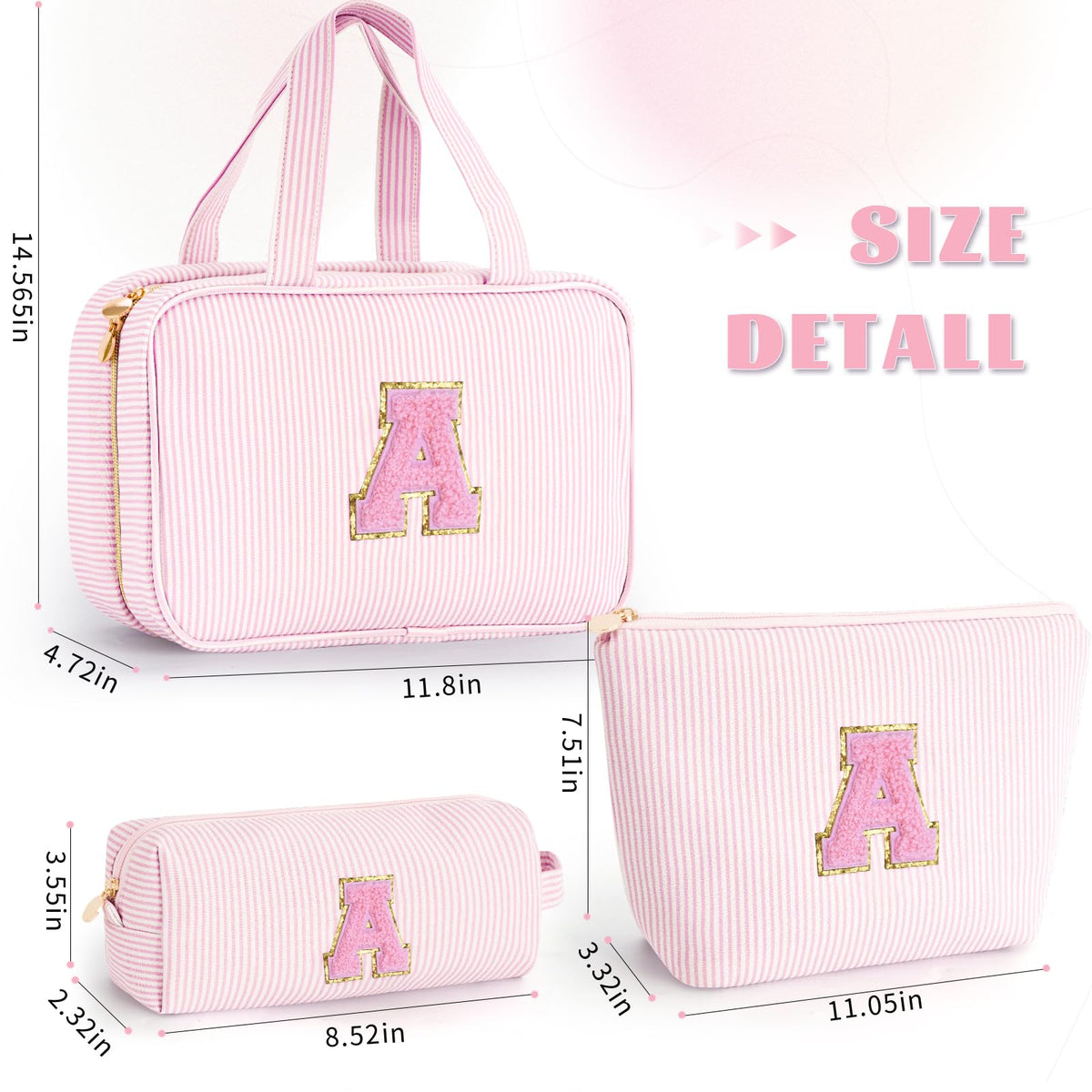 Fystdtote small cosmetic bag with handle, convenient to carry separate essentials