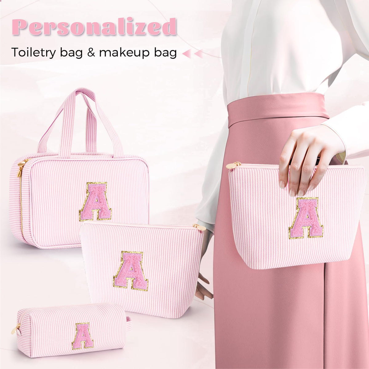 Fystdtote smooth-gliding zipper on pink bag for quick access