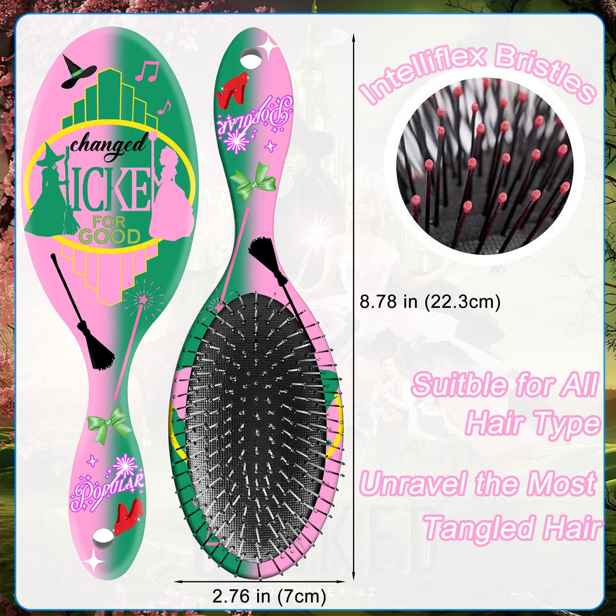 FYXRAO ergonomic handle brush for comfortable, extended styling sessions.