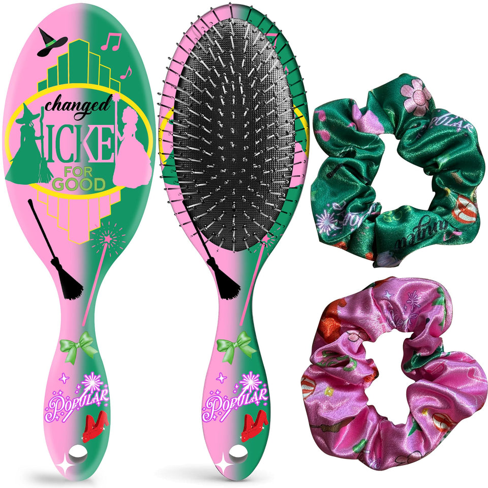 FYXRAO hair brush with soft bristles glides through hair, detangles knots smoothly.