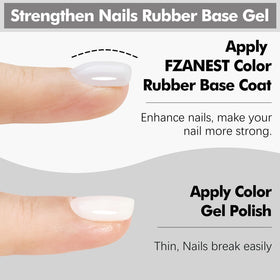 FZANEST builder gel texture close-up shows thick self-leveling formula