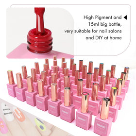 FZANEST diamond top coat bottle delivers a glossy, long-lasting shine.