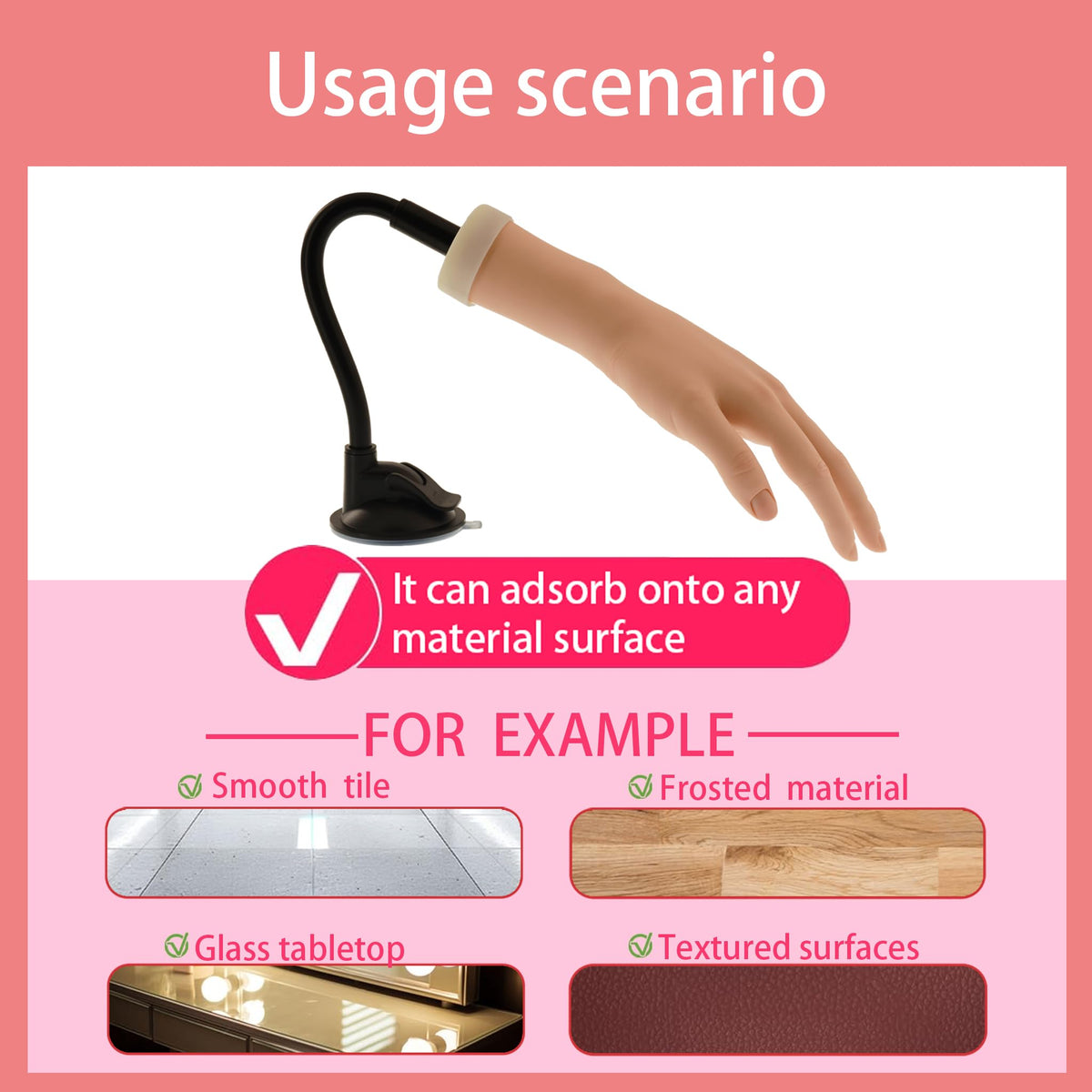 fzbinglu bendable fingers nail art hand for acrylic practice
