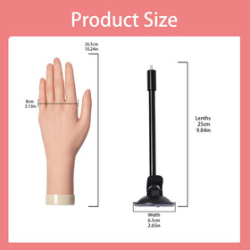 fzbinglu complete nail art trainer kit with stand and hand