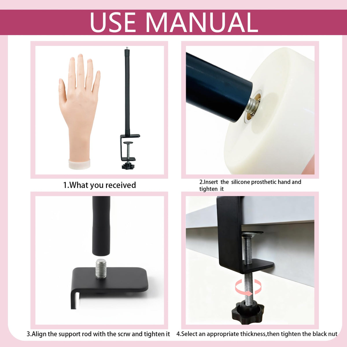 fzbinglu 6-art brushes provide precise detail during nail art training.