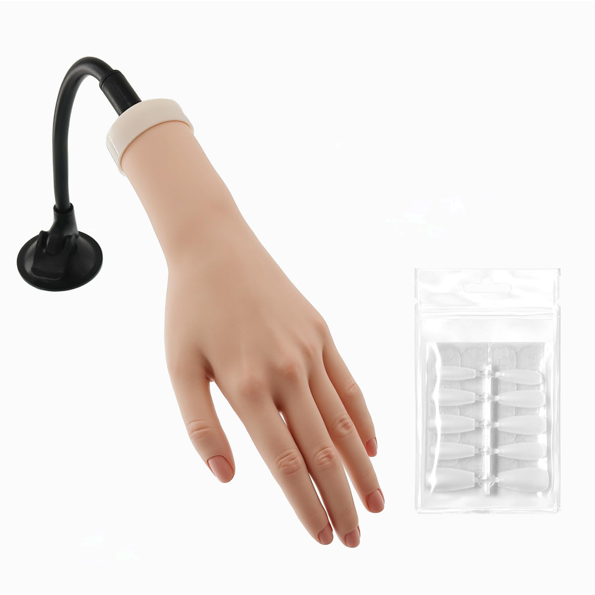 fzbinglu practice hand with stand for stable nail art training