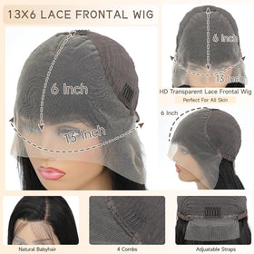 FZJNB glueless cap wig with four clips for secure wear