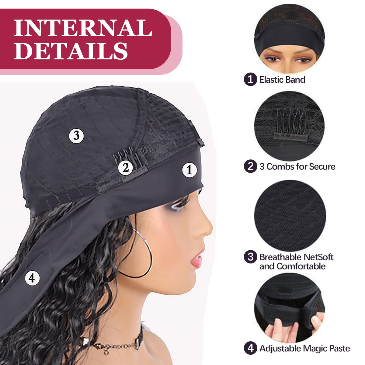 G&T Wig heat-resistant synthetic fibers with a smooth, touchable texture.