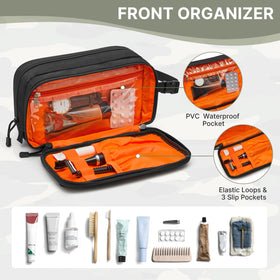 G4Free toiletry bag MOLLE webbing front for attaching small accessories