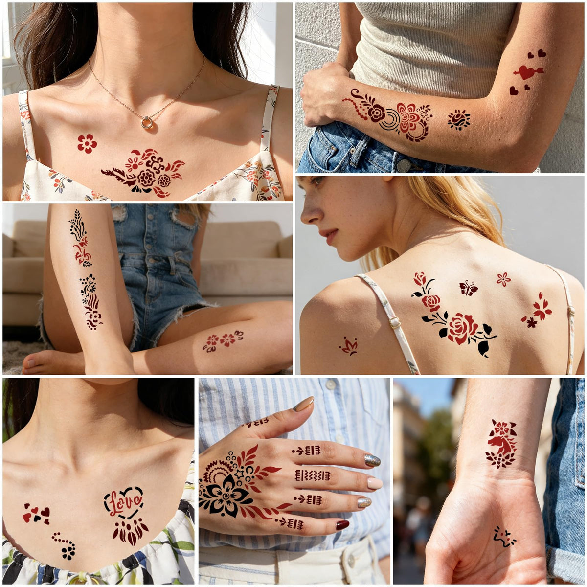 Gabizafia stencil application on skin yields precise, pain-free designs.