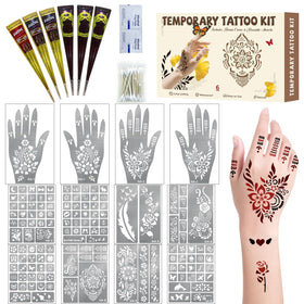 Gabizafia henna stencil kit packaging for easy at-home body art.