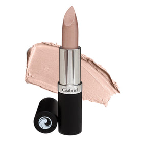 Gabriel Cosmetics Aurora lipstick tube showing bronze-neutral pearl color for natural radiance