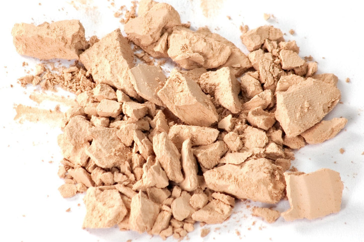 Gabriel Cosmetics foundation swatch on skin showing light coverage and oil absorption