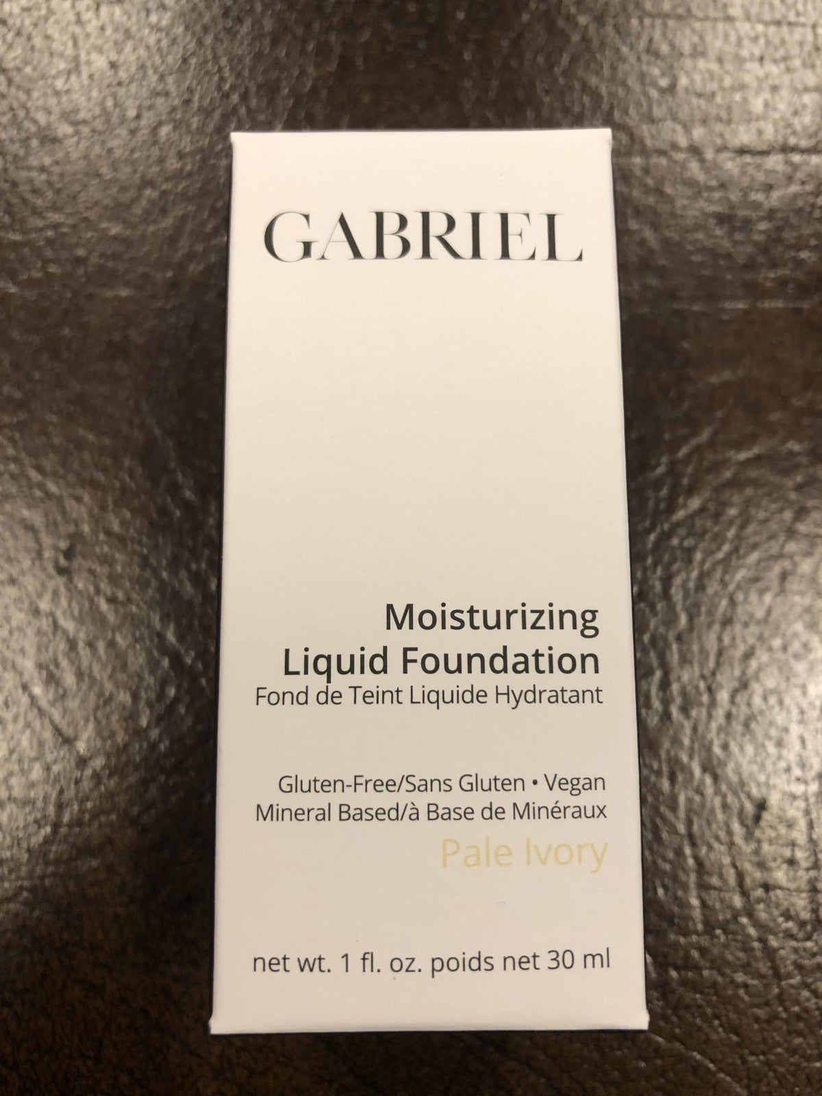 Foundation on skin by Gabriel Cosmetics displaying natural hydration and finish