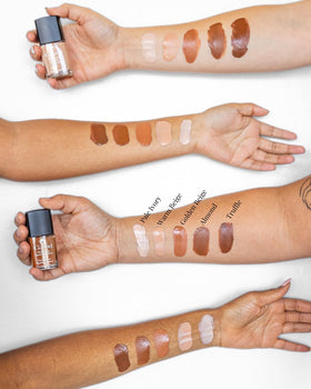 Close-up of Gabriel Cosmetics foundation pump for easy daily use