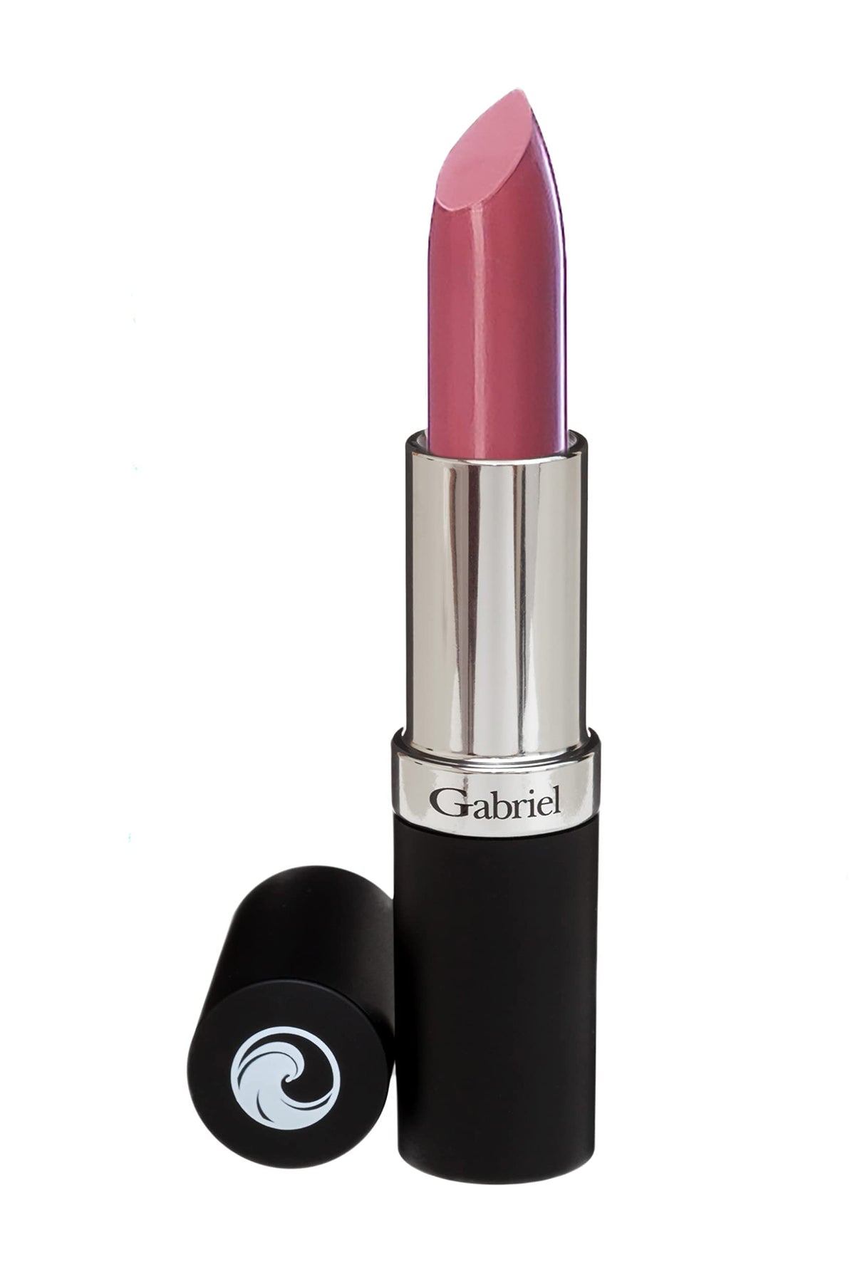 Gabriel Cosmetics Organic Lipstick Soft Berry bullet close-up demonstrates smooth application for confident color