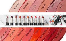 Gabriel Cosmetics Organic Lipstick Soft Berry lifestyle shot suggests day-to-night versatility