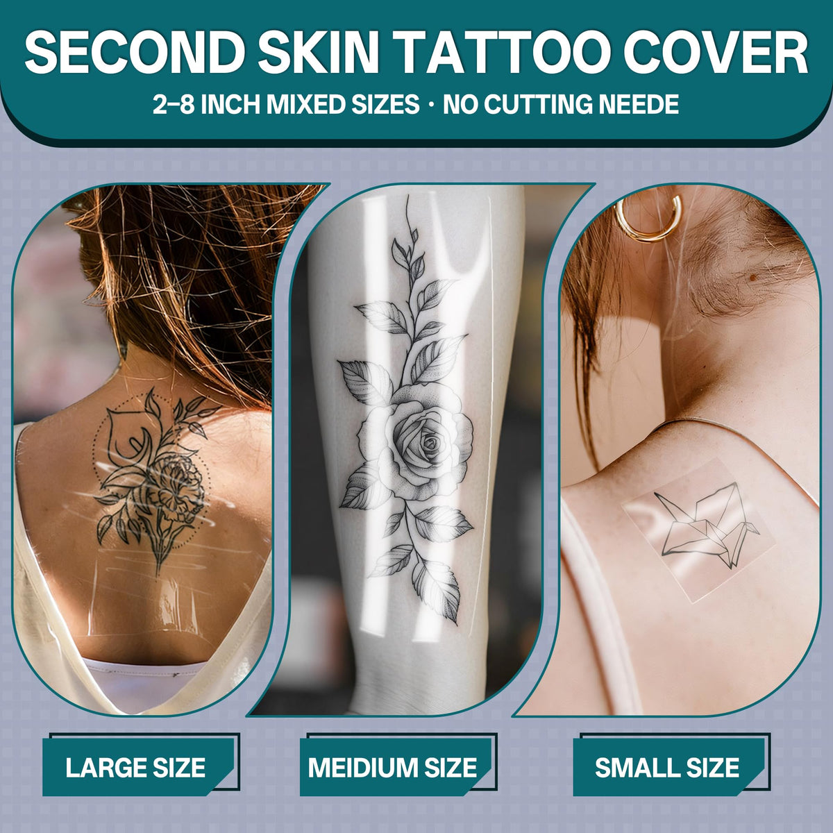 GAGATOAD Tattoo Wrap waterproof adhesion protects during showers.