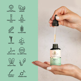 Gaia Ageless blend ingredients showcase vitamin E and olive oil squalene