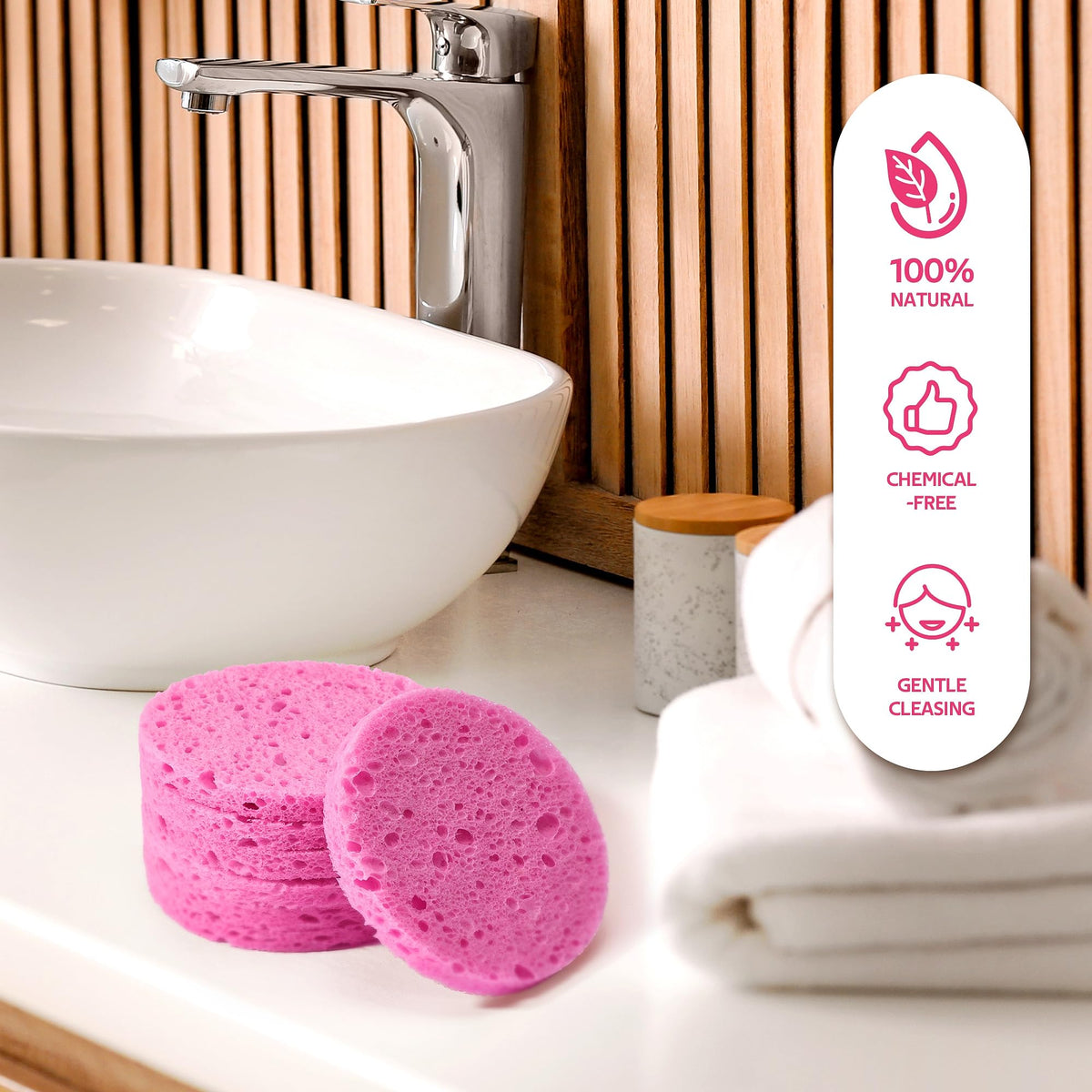 GAINWELL 100-pack sponges provide ample supply for home or business use.