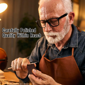Gainwell beard styling with brush and comb for a polished look.