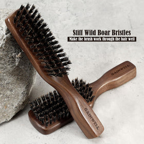 GAINWELL ergonomic black walnut handle provides comfortable grip during styling