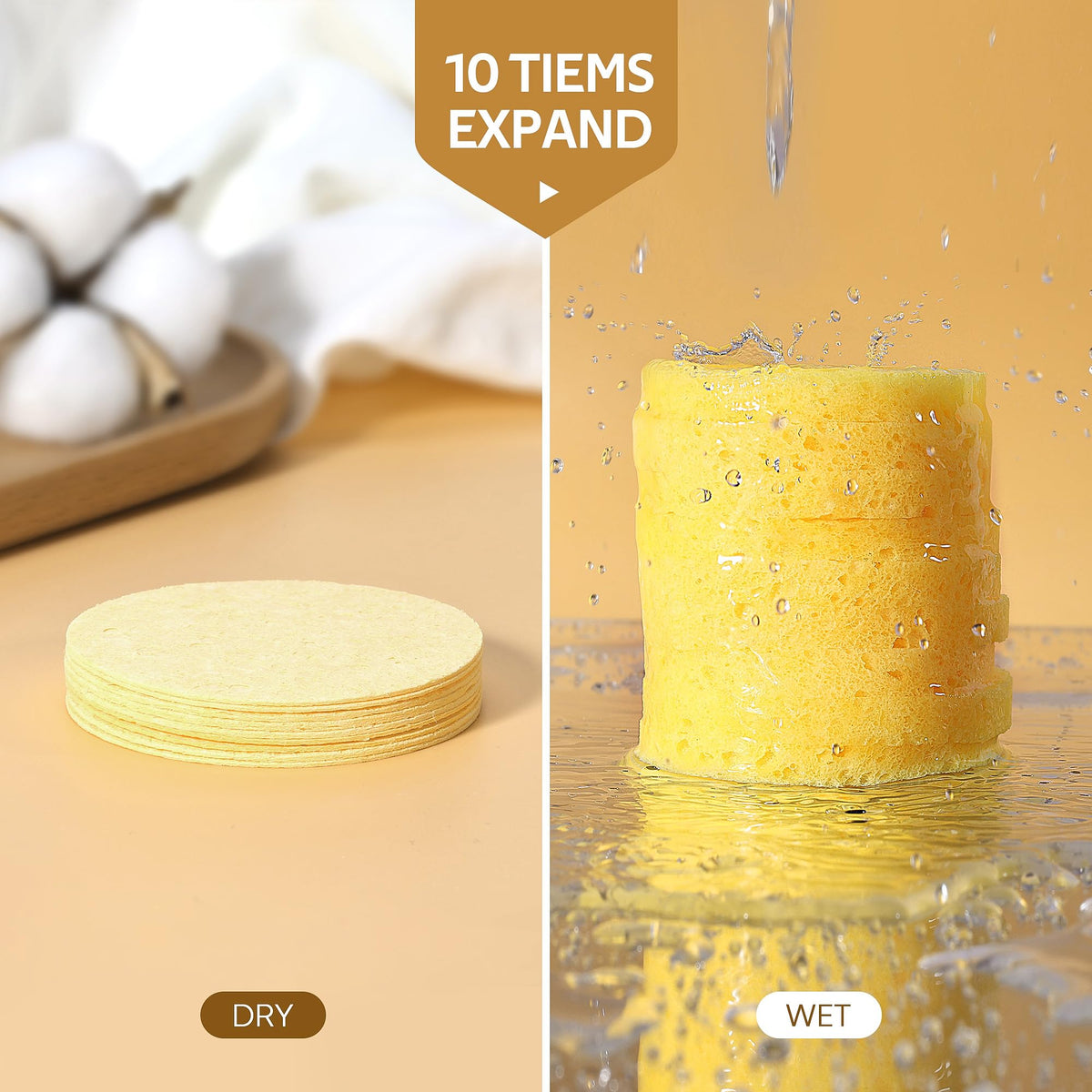 GAINWELL spa-quality cleansing sponges for home or professional use