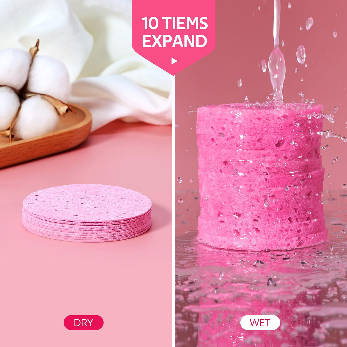 GAINWELL sponges in spa setting support hygienic, single-use professional treatments.