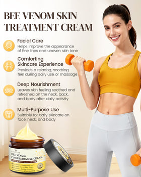 GAJUANR Bee Venom Moisturizing Cream texture close-up for smooth application