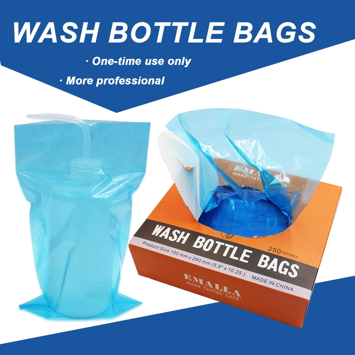 Gakonp tattoo bottle bag sleeve with hole enables quick, clean fitting