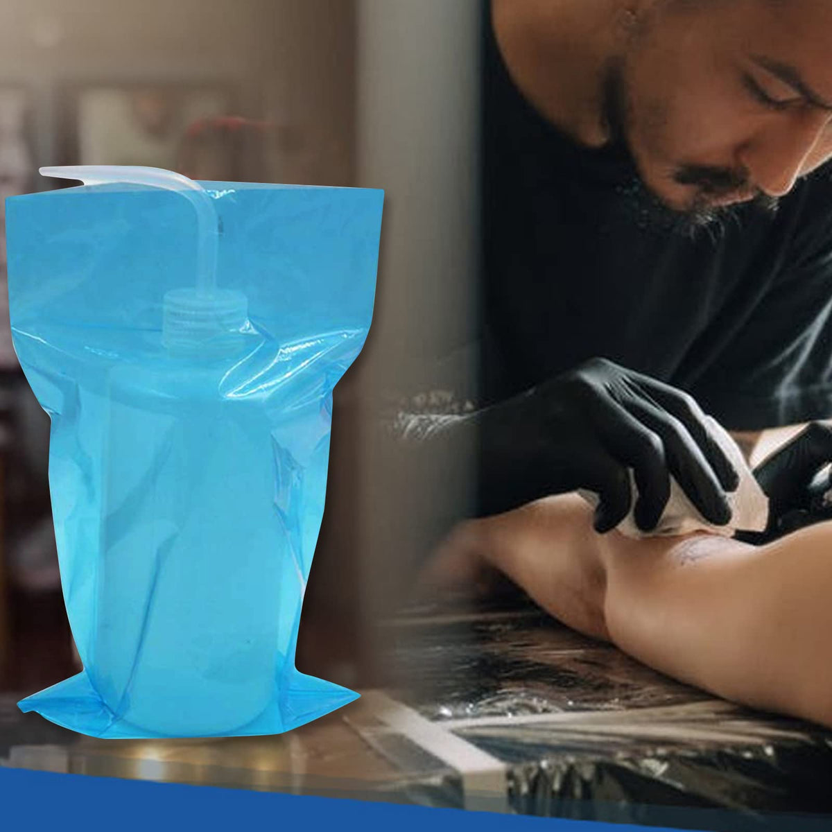 Gakonp wash bottle bag 250-pack blue box offers ready-to-use supply