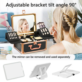 GALHUBIS customizable storage dividers keep cosmetics neatly separated.
