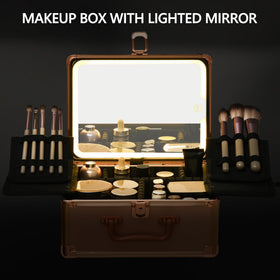 GALHUBIS detachable LED mirror usable on desktop or in a bag