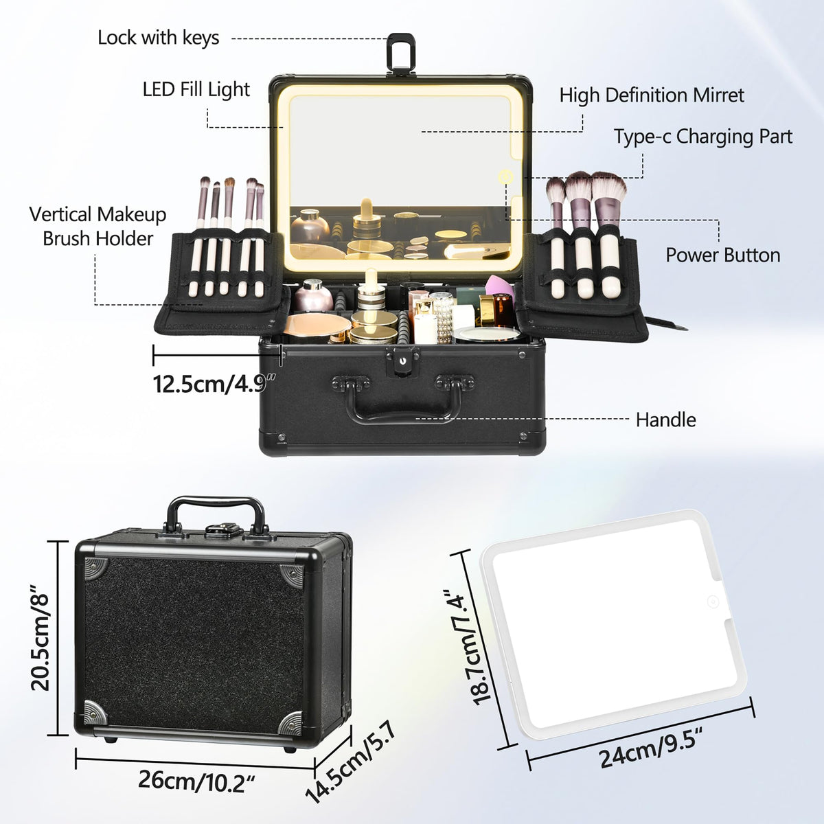 GALHUBIS detachable brush holders kept upright for easy access